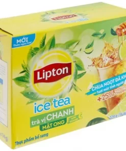 Tra Lipton chanh mat ong Banh Mien Trung Xuan Ha Food