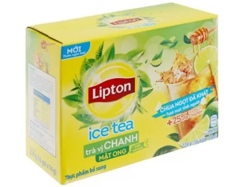 Tra Lipton chanh mat ong Banh Mien Trung Xuan Ha Food